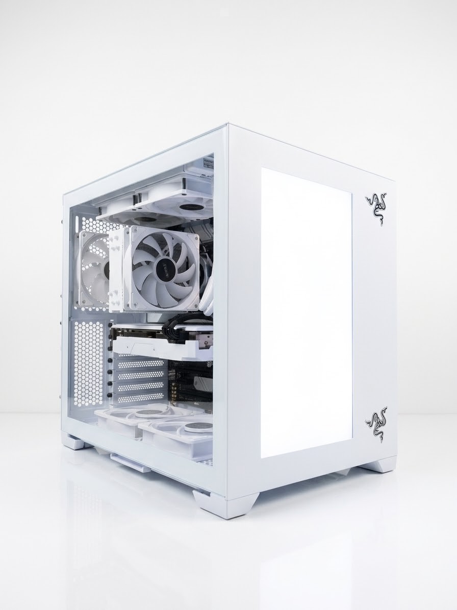 🔥Gaming PC – RTX 3060 12GB 32GB RAM | 10 Fans | Built-In Screen
