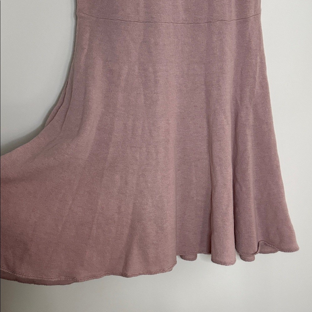 Chic Hazy Pink Wool Mini Dress - photo 4