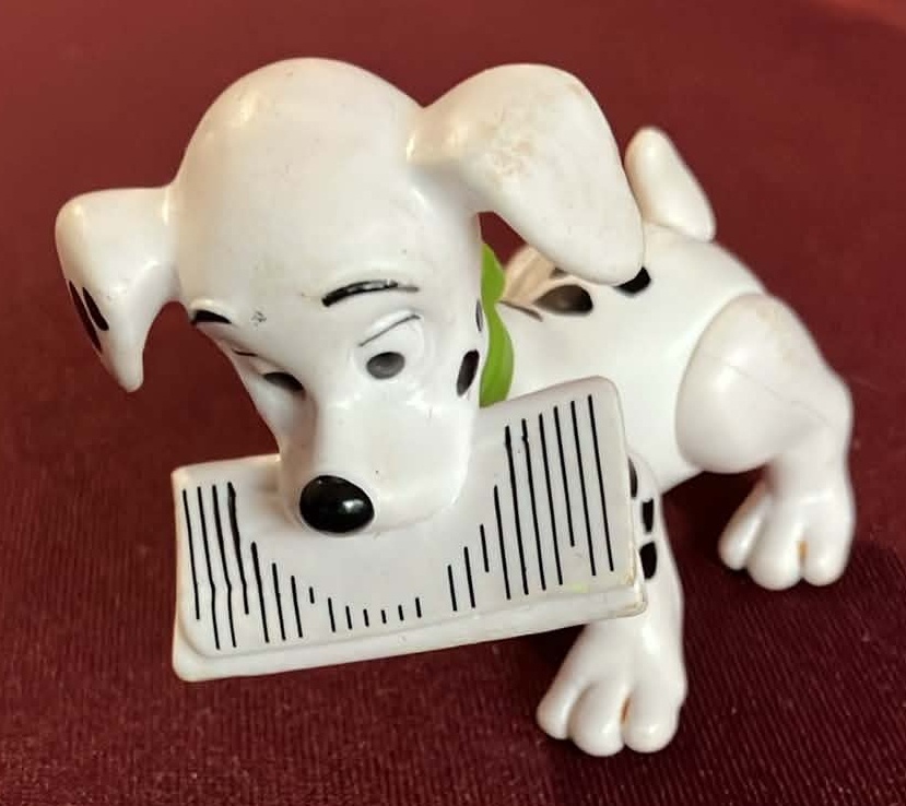 Disney 101 Dalmatians Puppy With Newspaper - 3 Inches