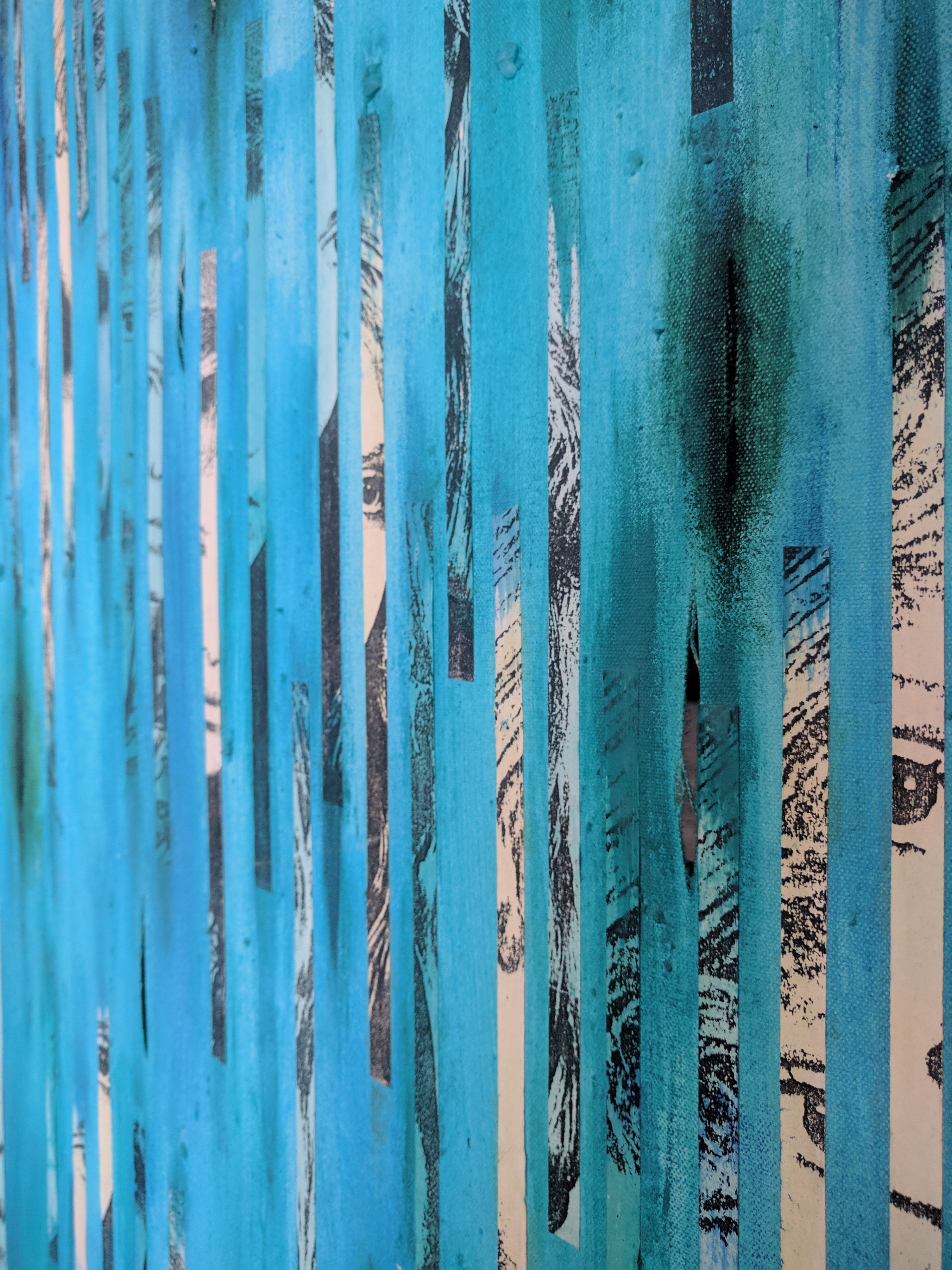 Abstract Face Acrylic on Canvas Painting - photo 2
