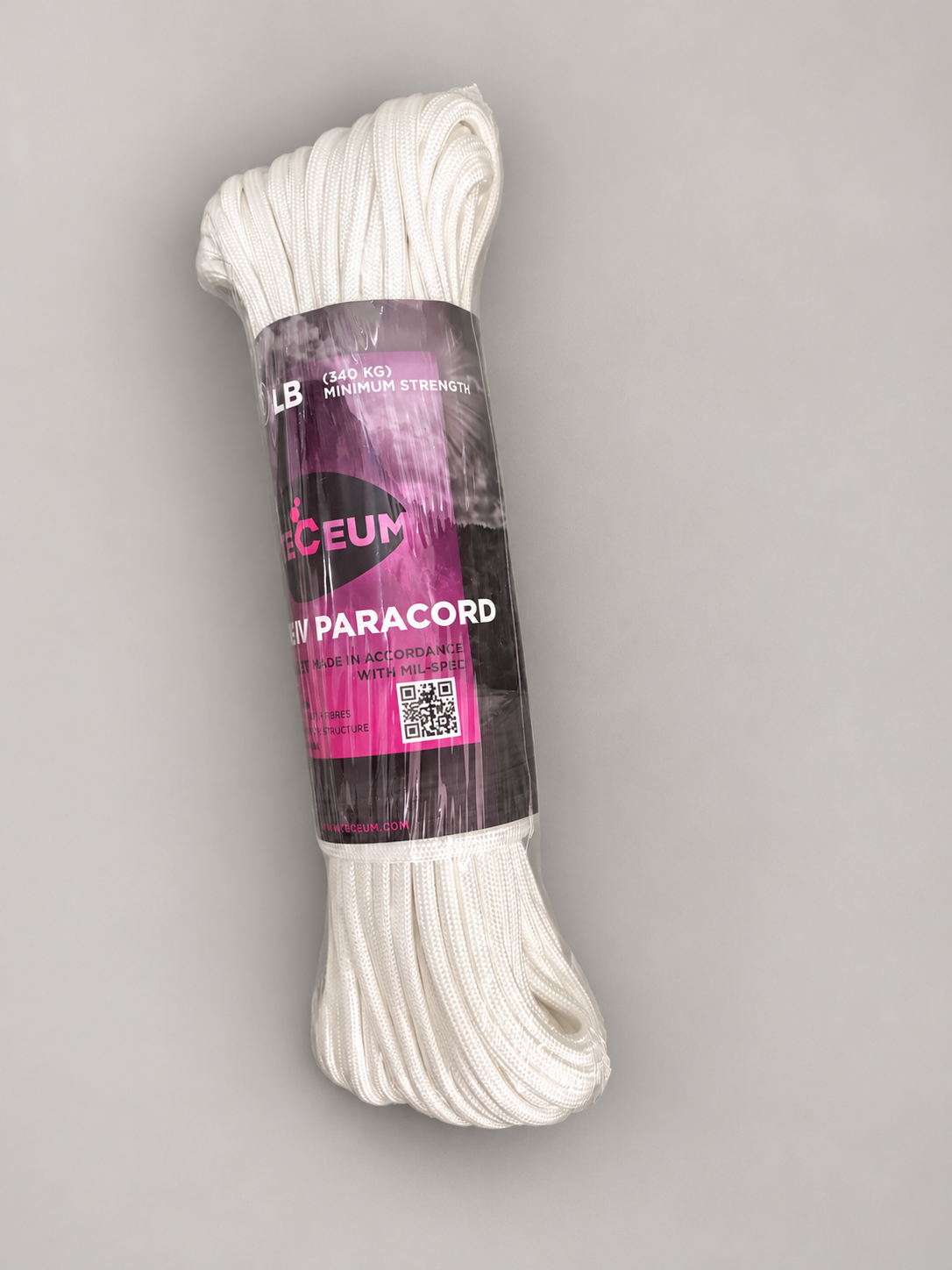 New White 10 × 20 ft Tarp + 100 ft Paracord Bundle - photo 3