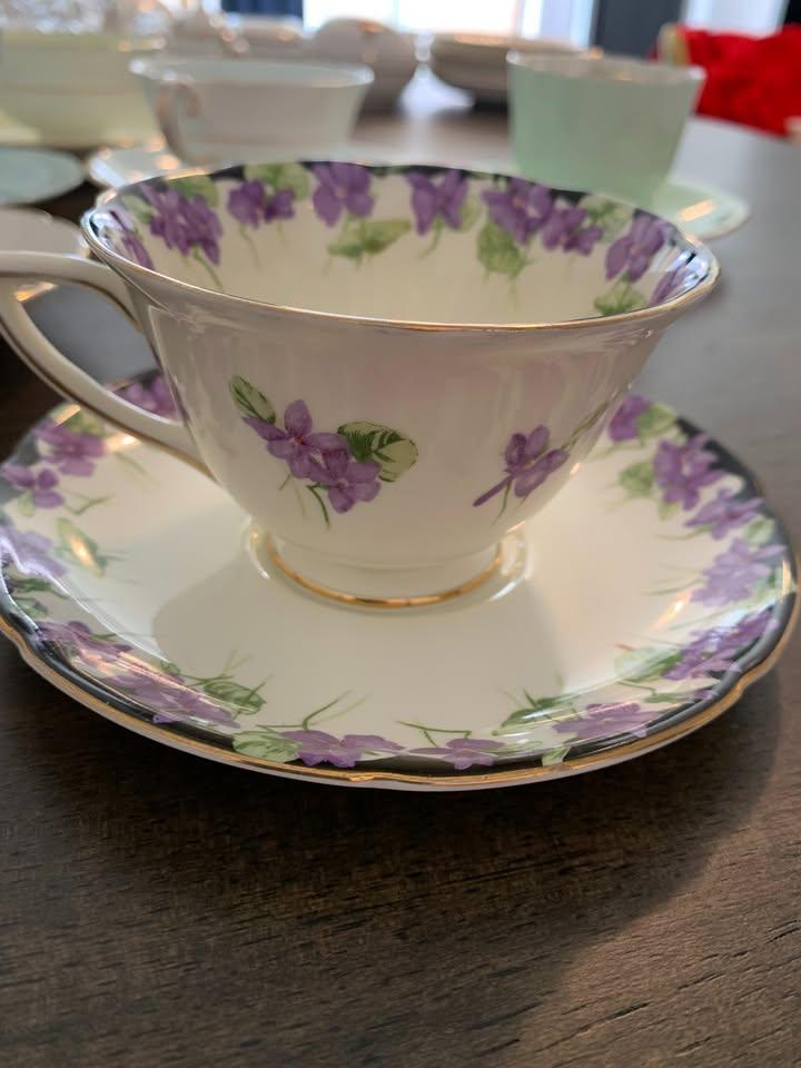 Royal Doulton Violet Teacup and Saucer