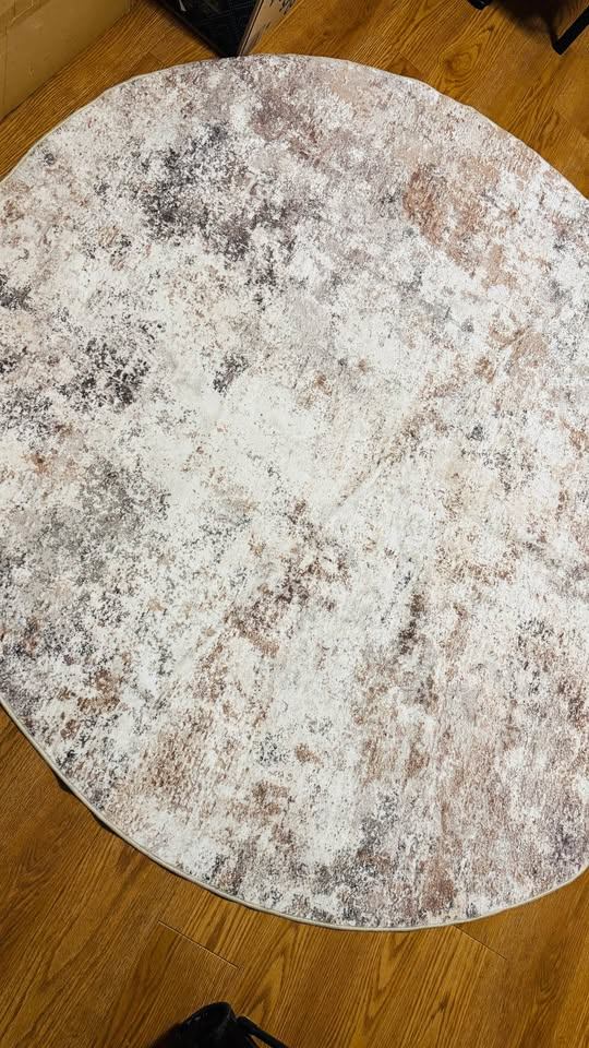 New 6ft Round Area Rug Carpet Washable Low Pile - photo 5