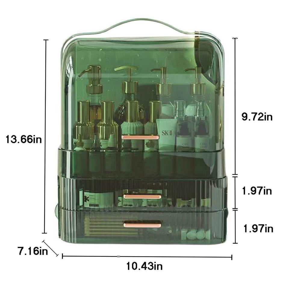 Cosmetics Storage Box Transparent Lid Organizer (New) - photo 5