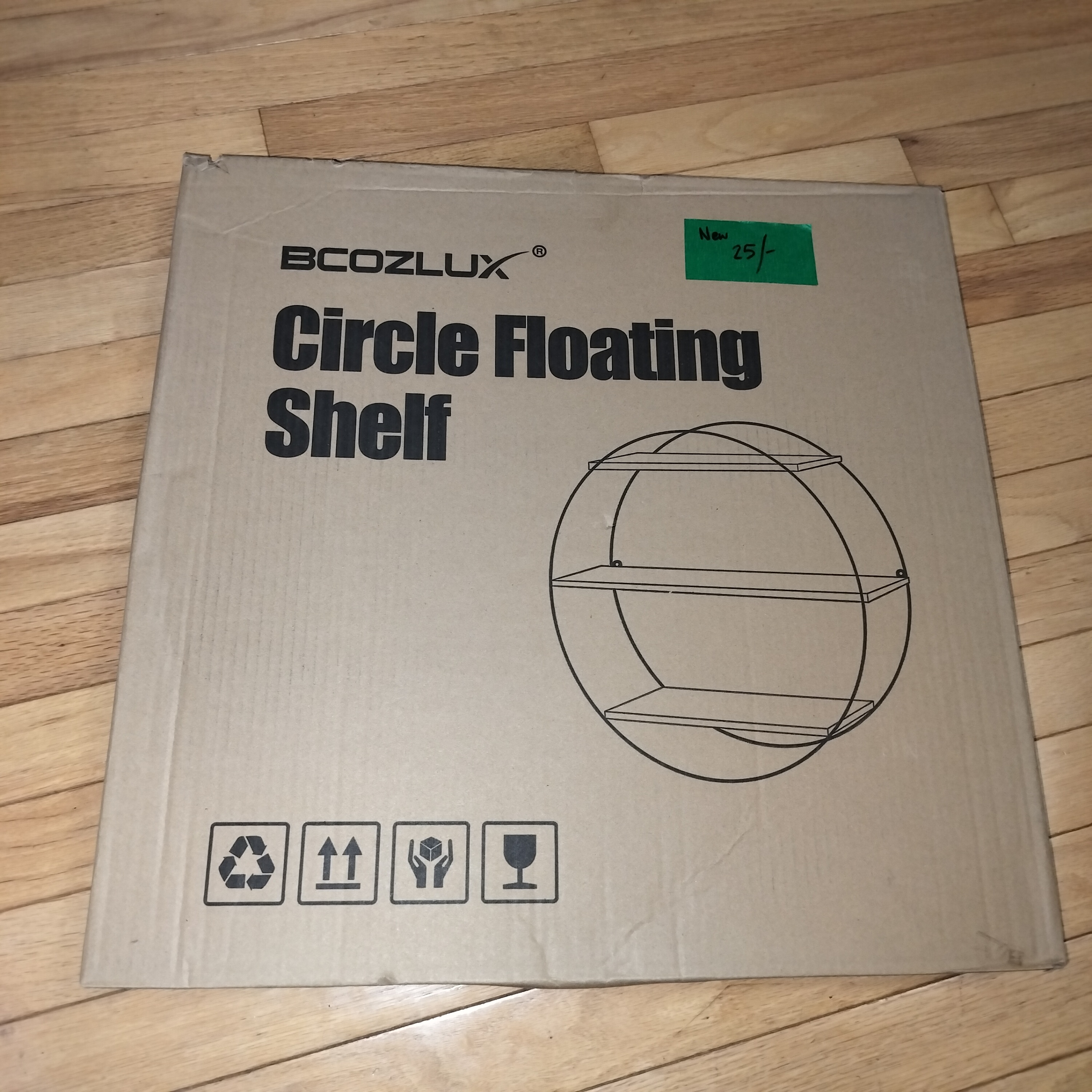 Bcozlux Circle Floating Shelf