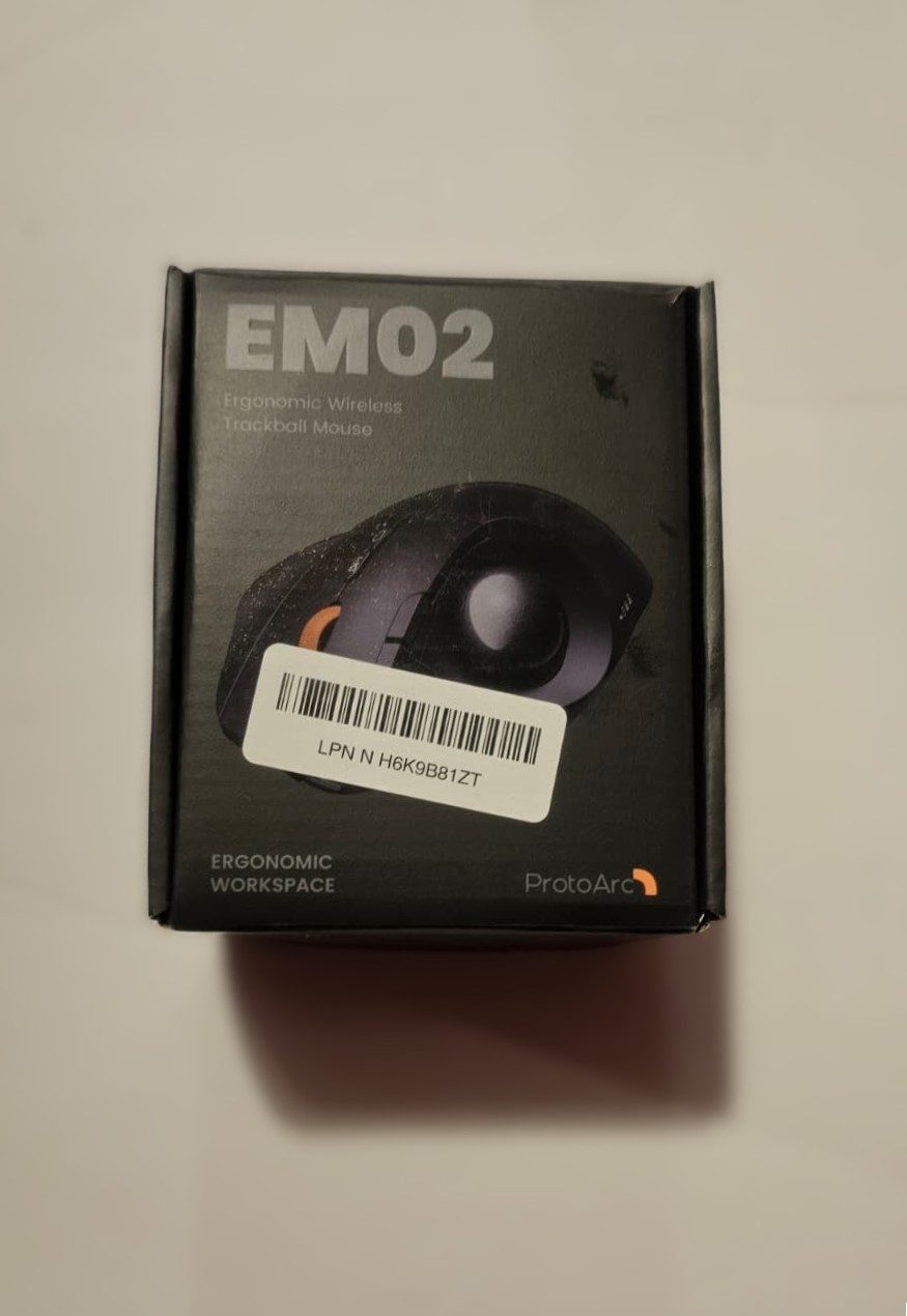 NEW ProtoArc EM02 Wireless Ergonomic Trackball Mouse - photo 2