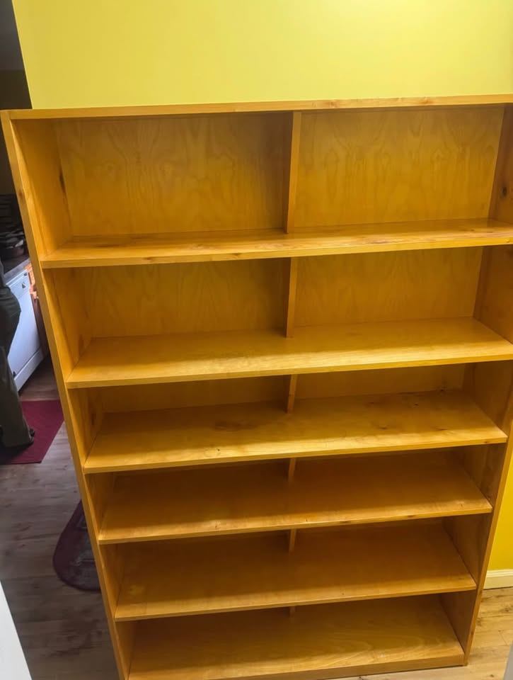Solid Wood Bookshelf / Bookcase - 71" H x 47" W - photo 2