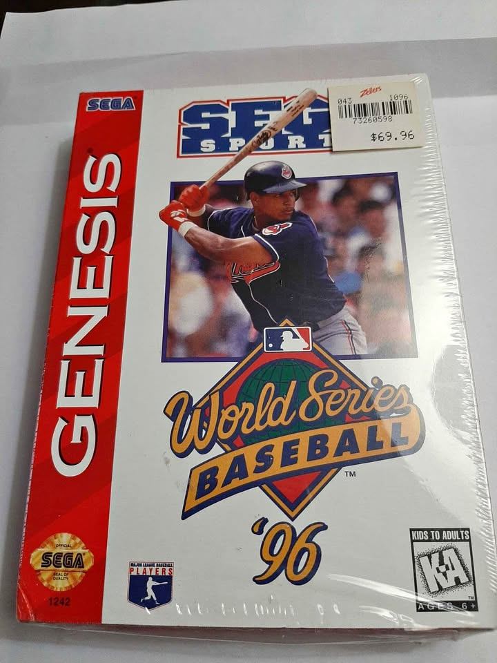 Sega genesis world series baseball 96 factory sealed 1996