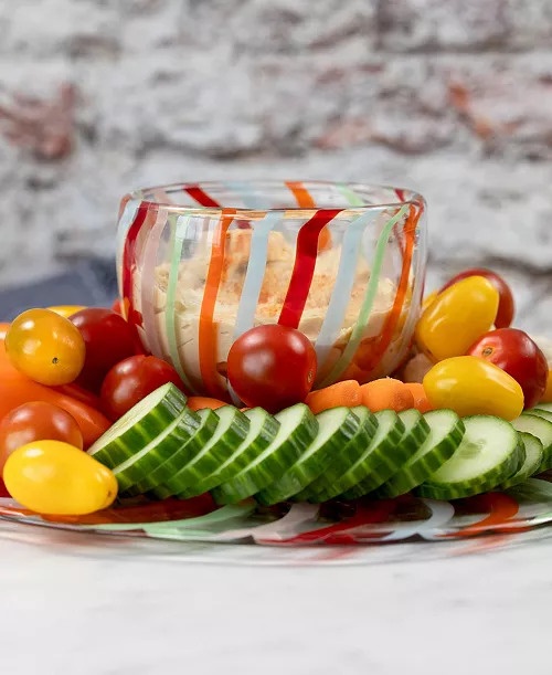 Like New Jeanne Fitz Gezellig Glass Cake Stand & Platter - photo 5