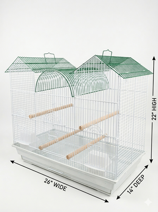 26x14" House Roof Bird Cage - photo 2