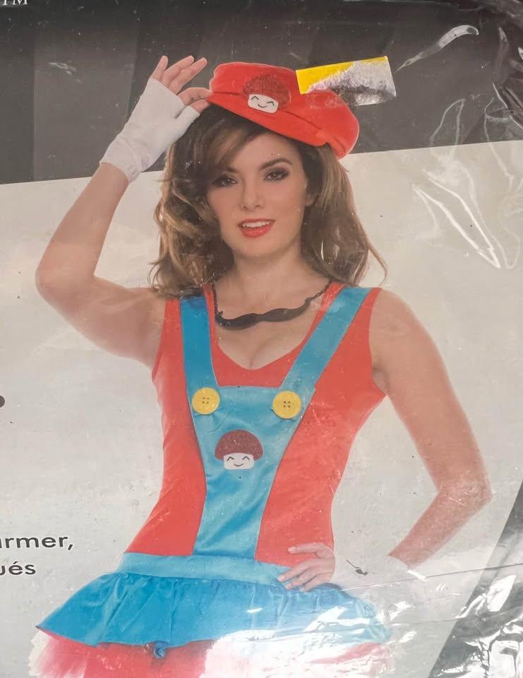 Music Legs Red Playful Plumber Costume XS - photo 3