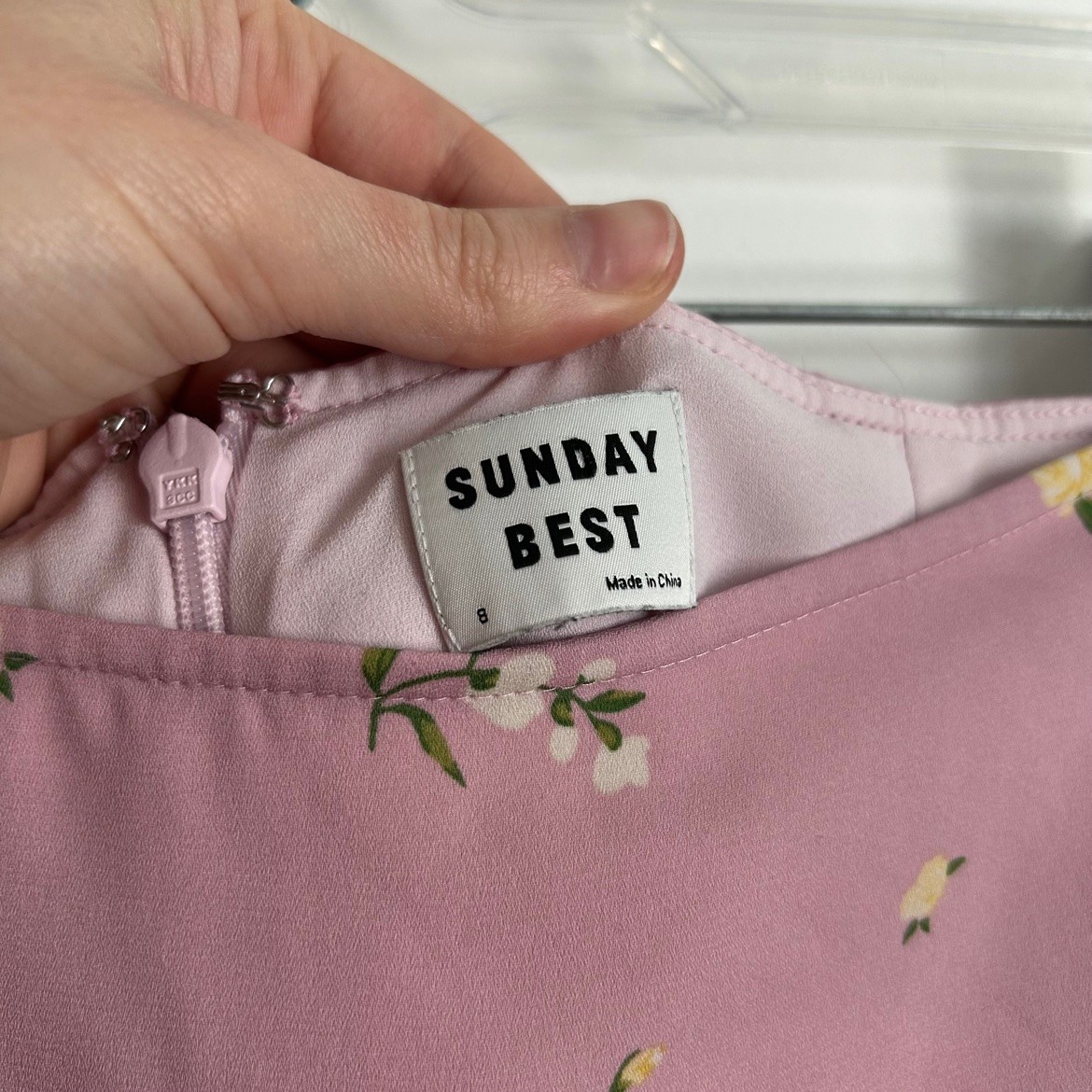 Sunday Best Pink Floral Ruffle Skirt – 8, Like New - photo 4