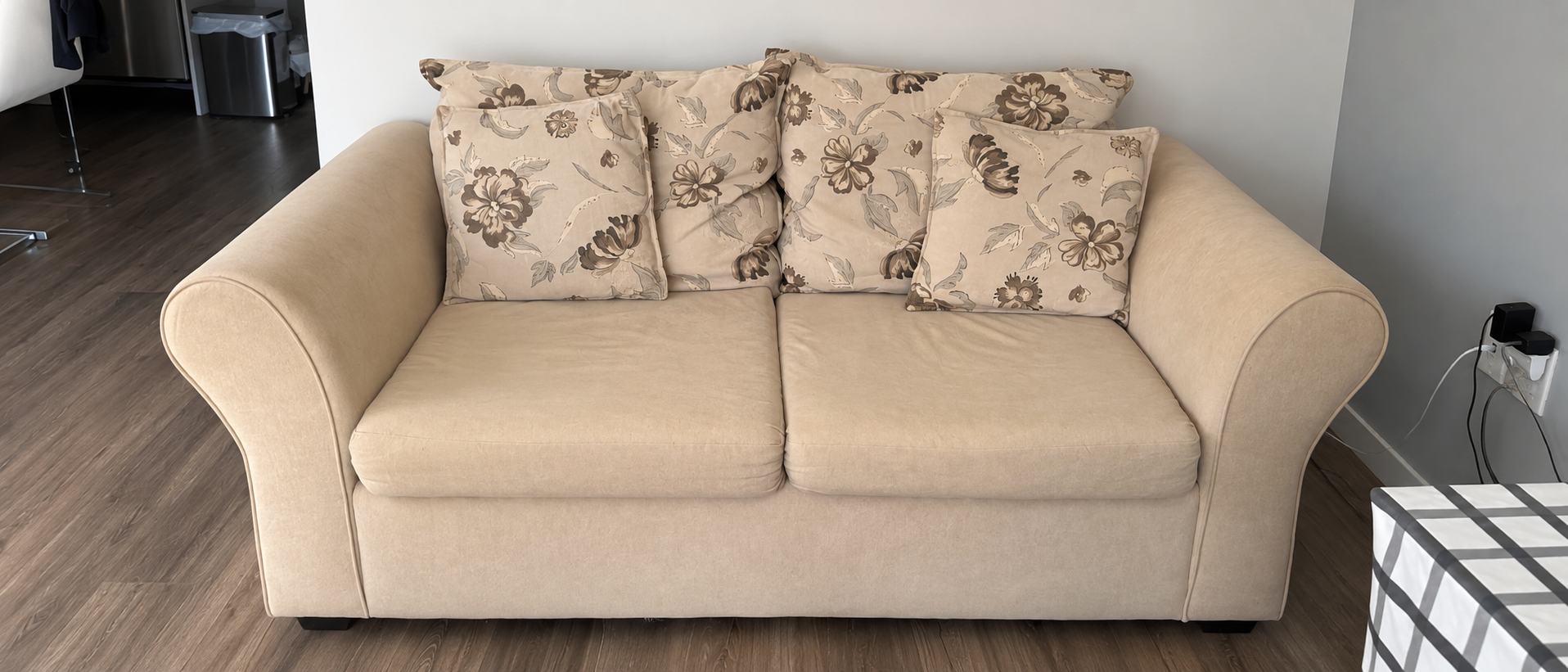 Beige Sofa Set – 3-Seater + 2-Seater - photo 2