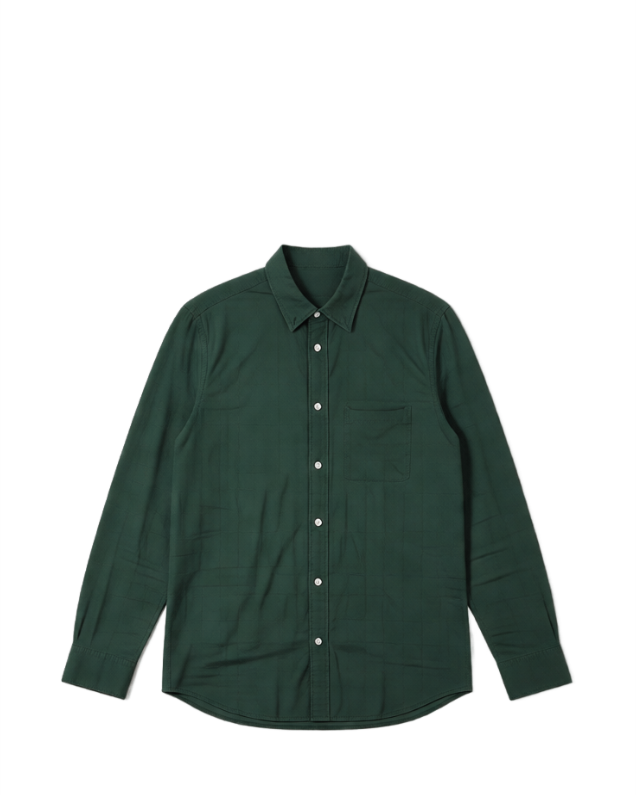 Zara Men's Green Long Sleeve Shirt
