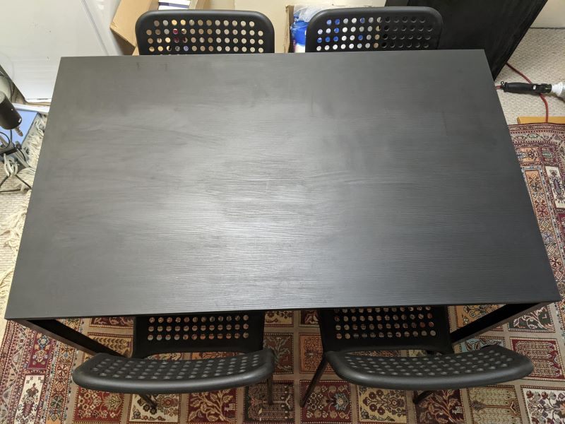 IKEA dinning table with 4 chairs