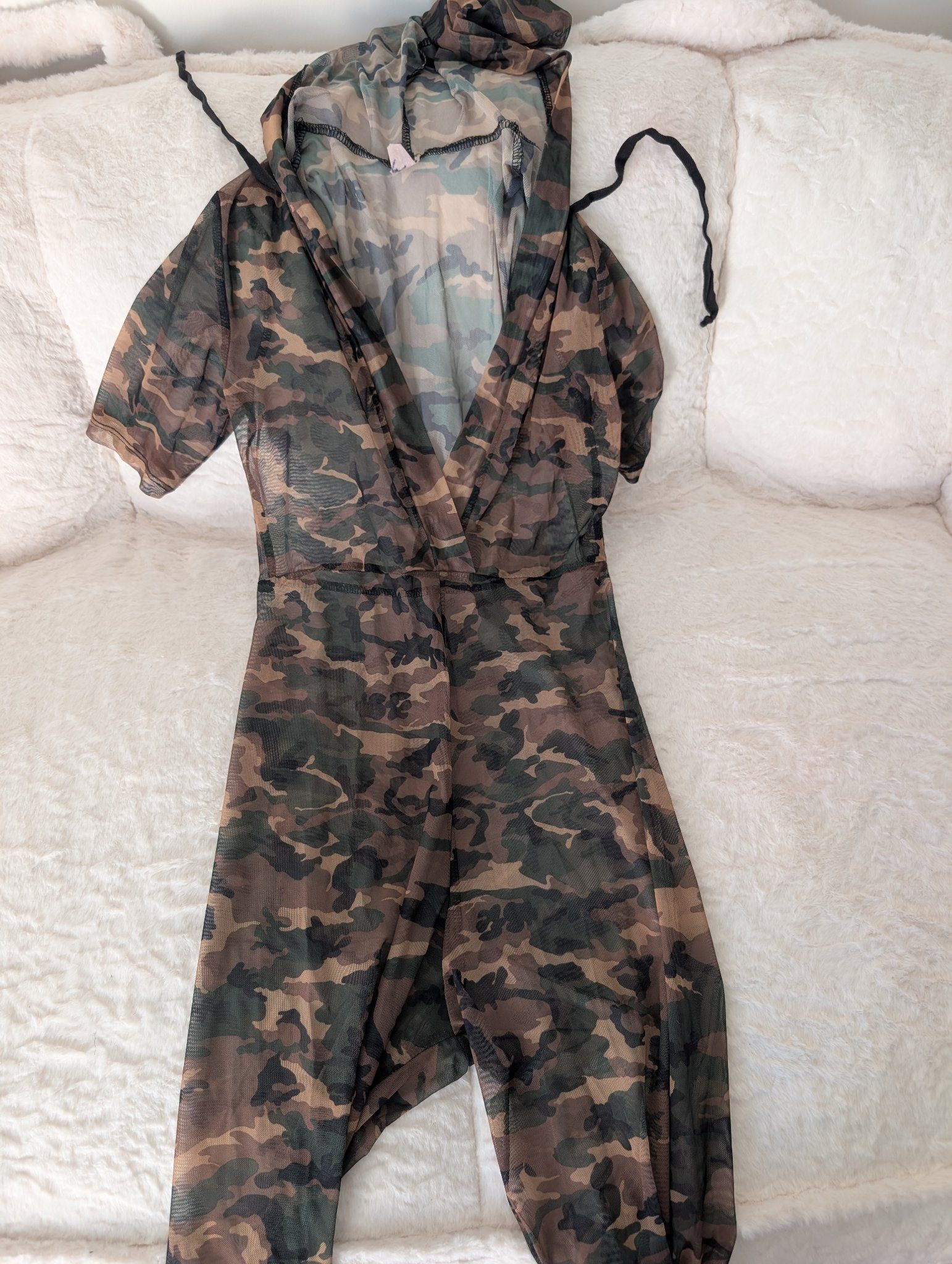 Camo Mesh Jumpsuit