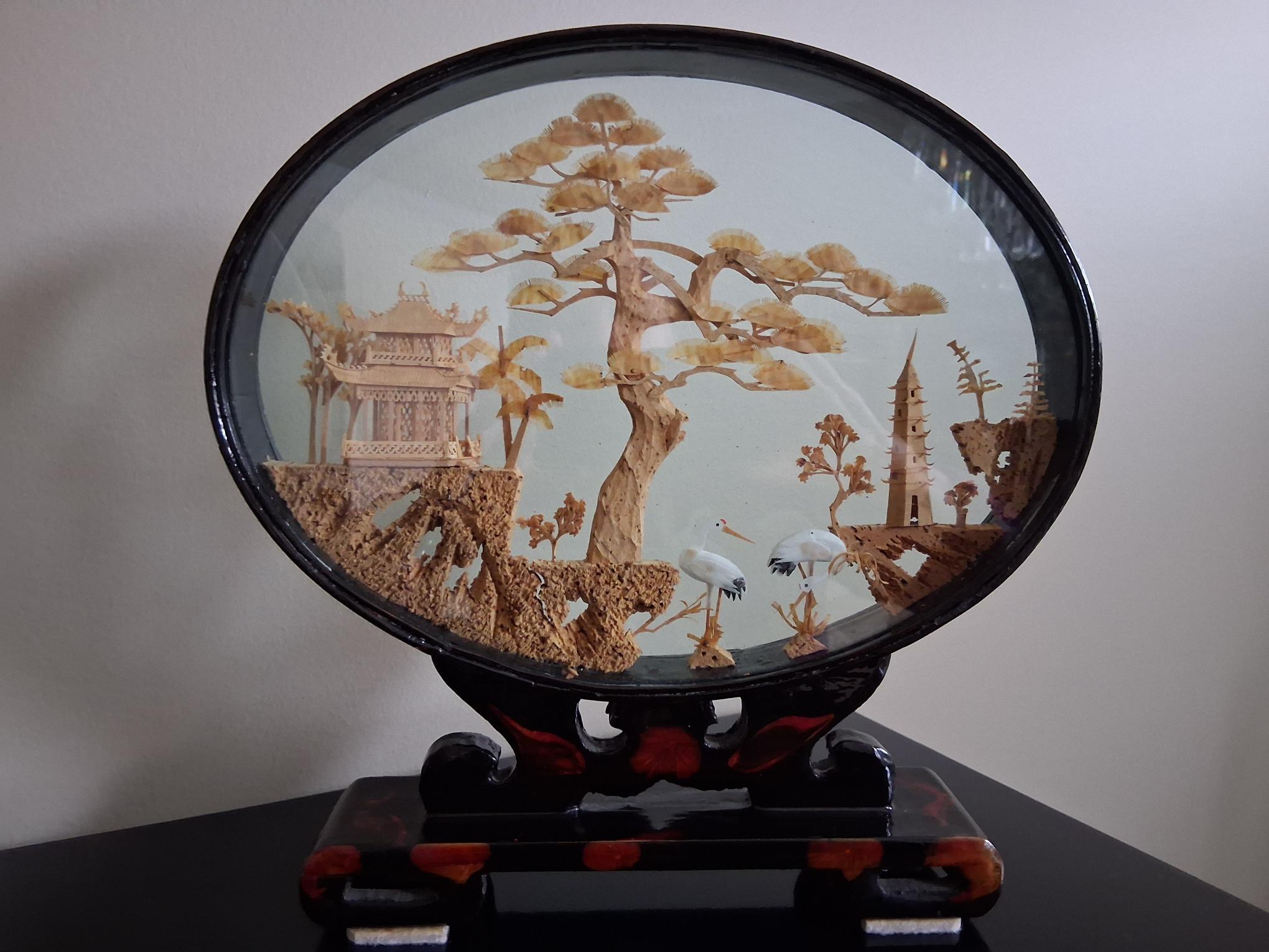 AsianCork Carving Diorama