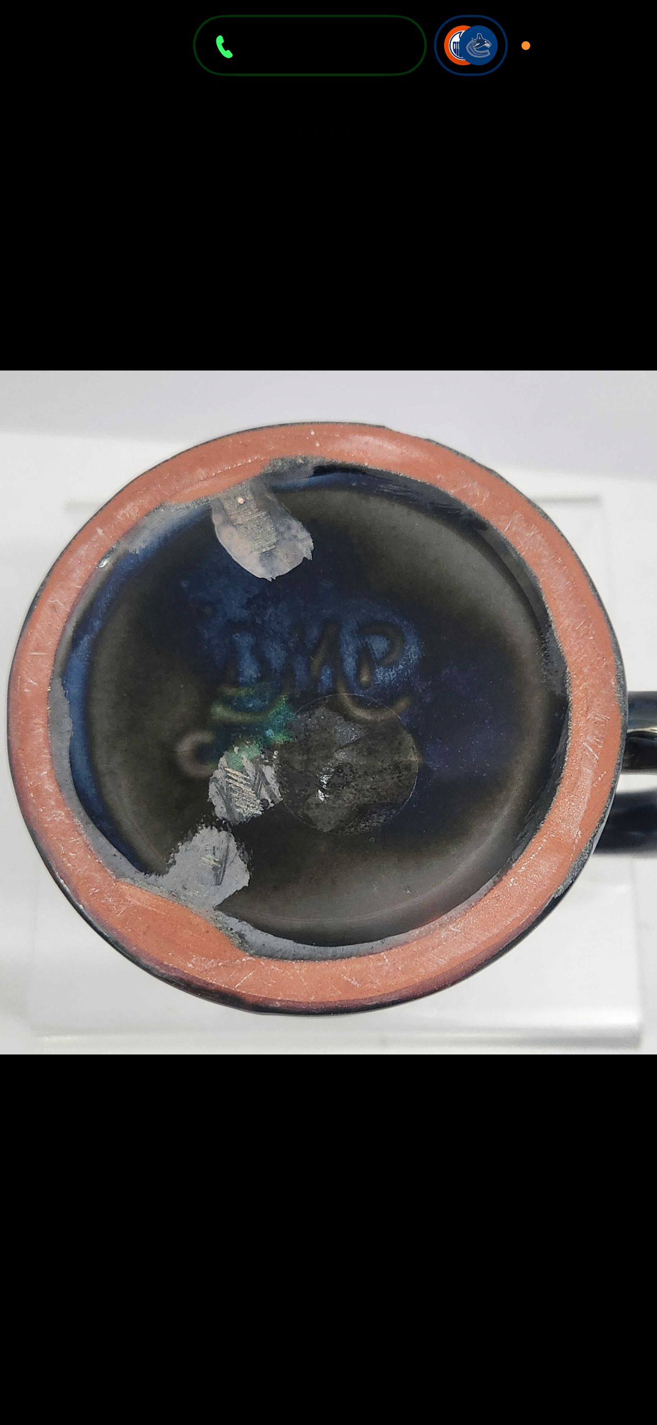 Blue Mountain Pottery Ceramic Glazed Coffee Mug - photo 3