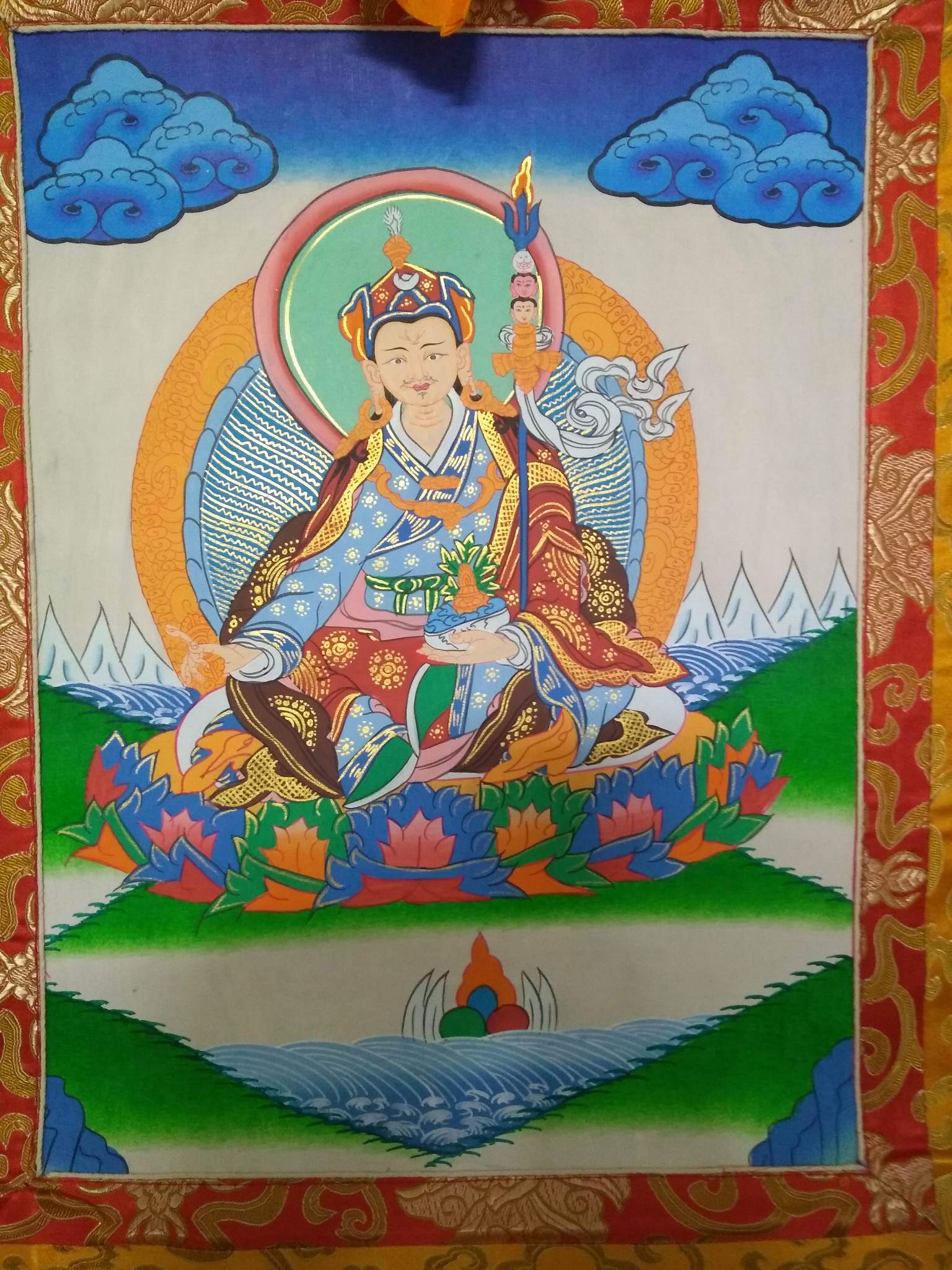 Set of 3 Traditional Nepalese Thangkas – Buddhist Art - photo 5