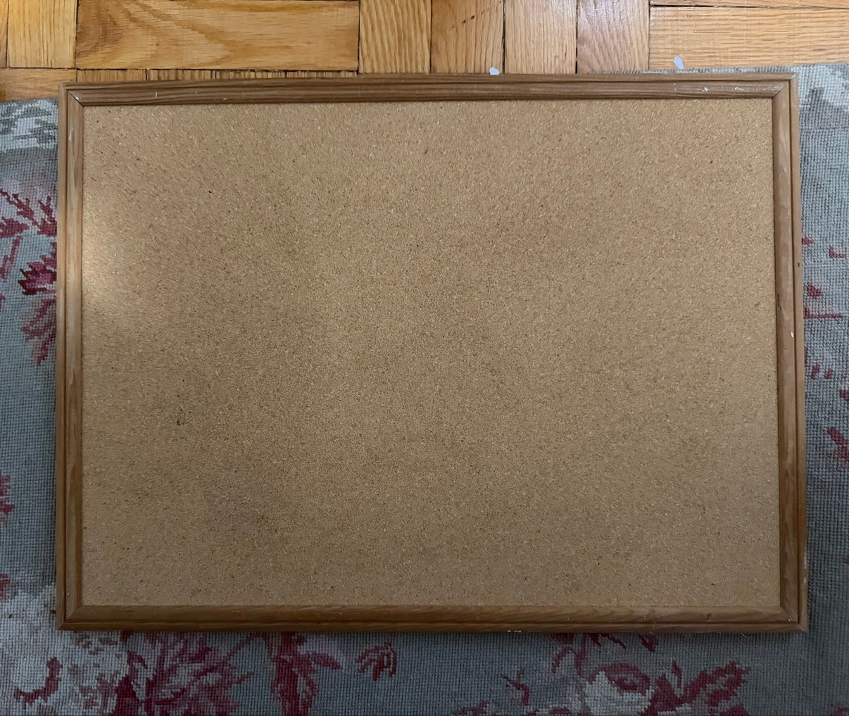 Cork Bulletin Board - Natural Wood Frame 22.5" x 16.7"
