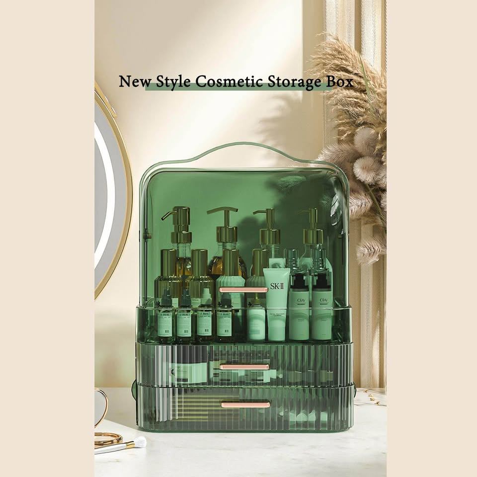 Cosmetics Storage Box Transparent Lid Organizer (New) - photo 3