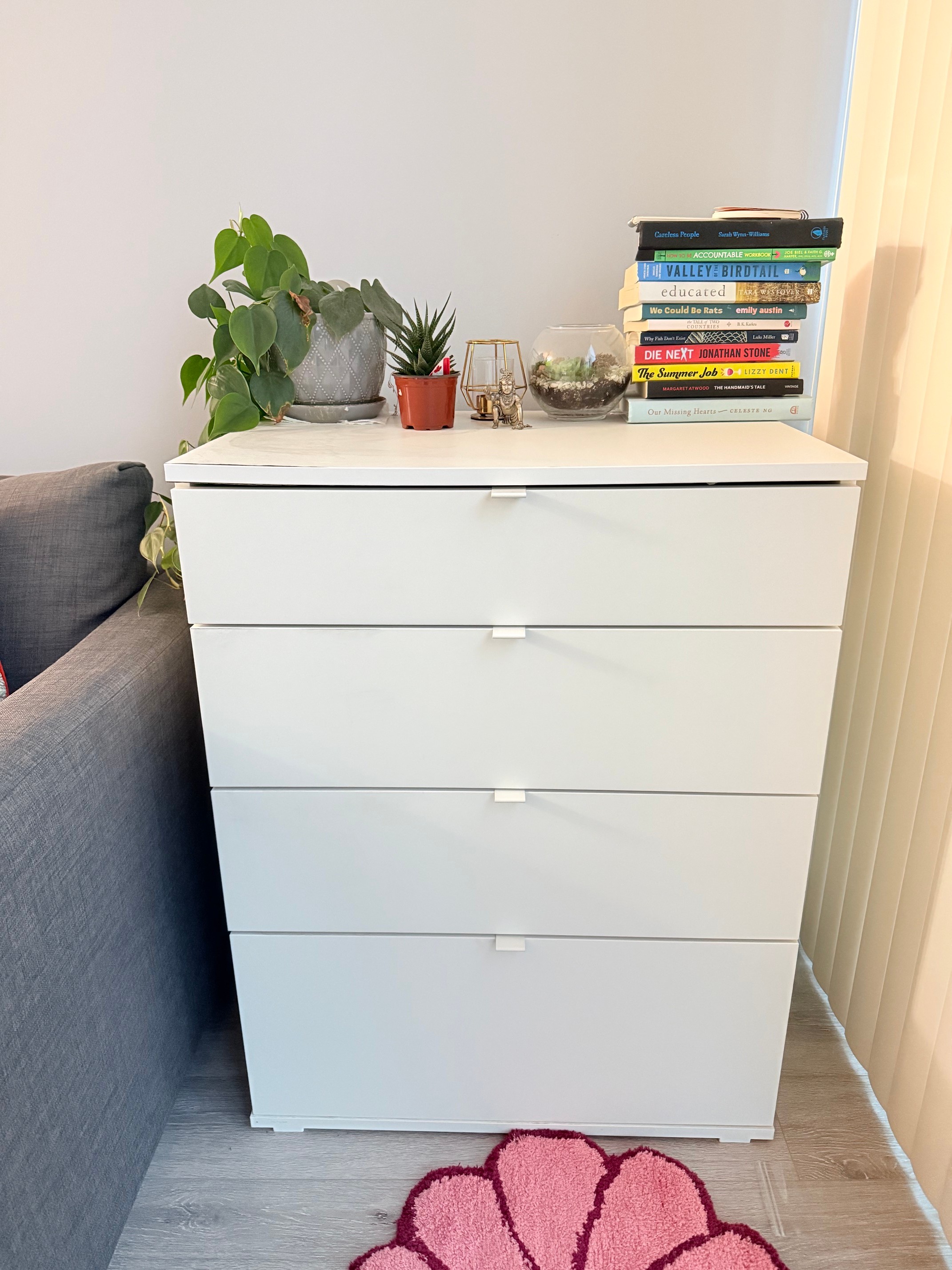 IKEA VIHALS 4-drawer chest, white