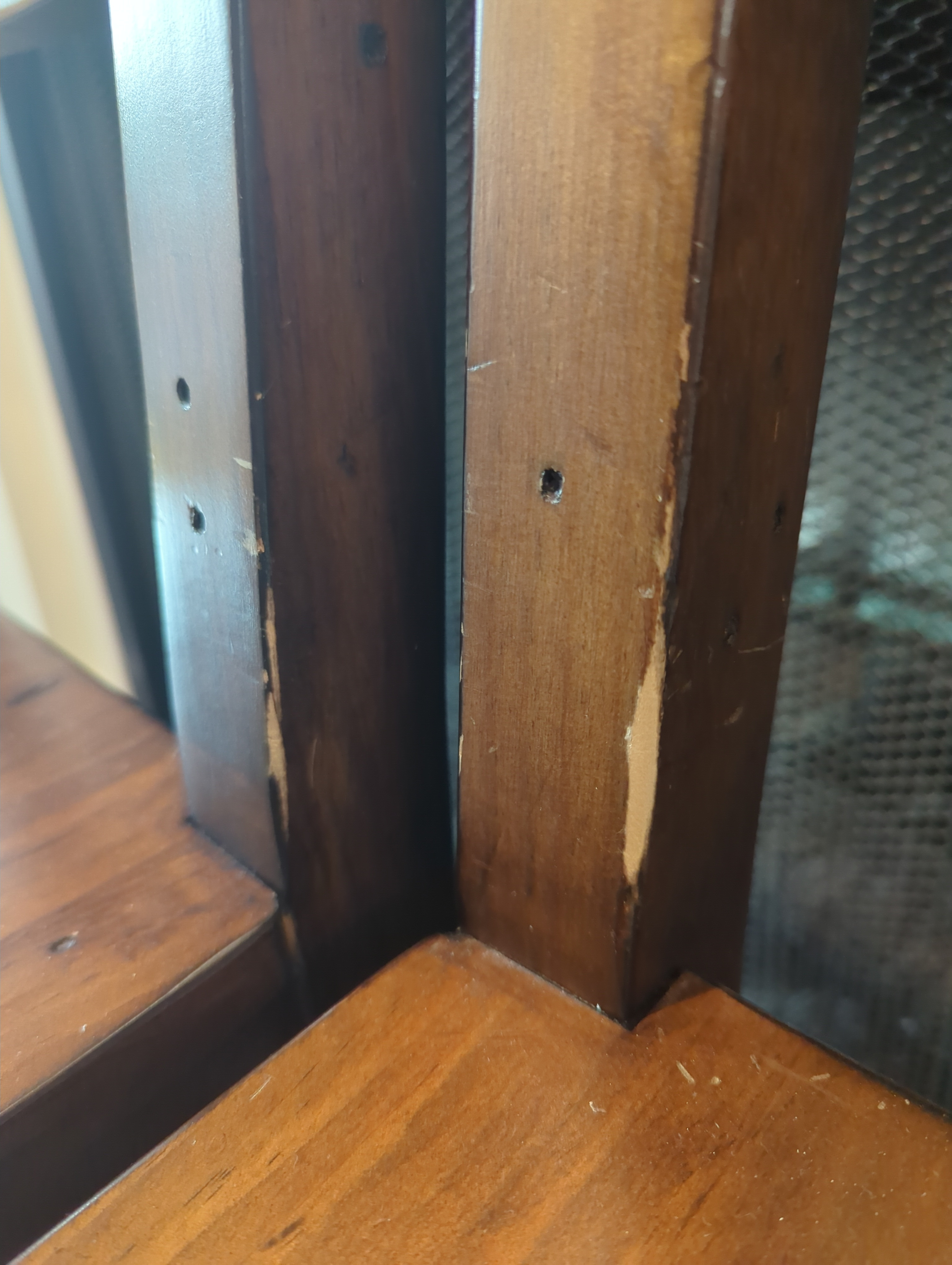 Two solid wood dining chairs - photo 3