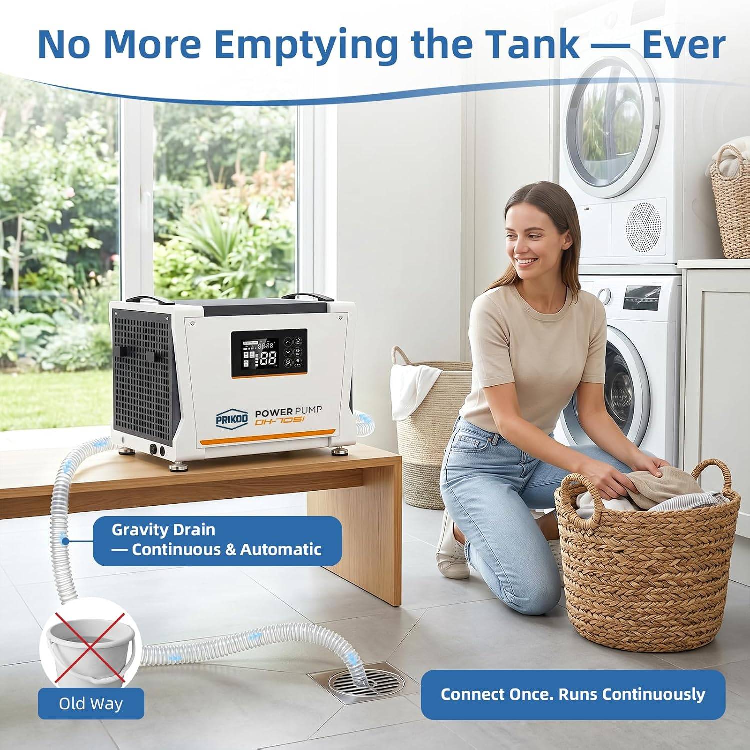 Prikod 70 Pint Commercial Dehumidifier w - photo 4