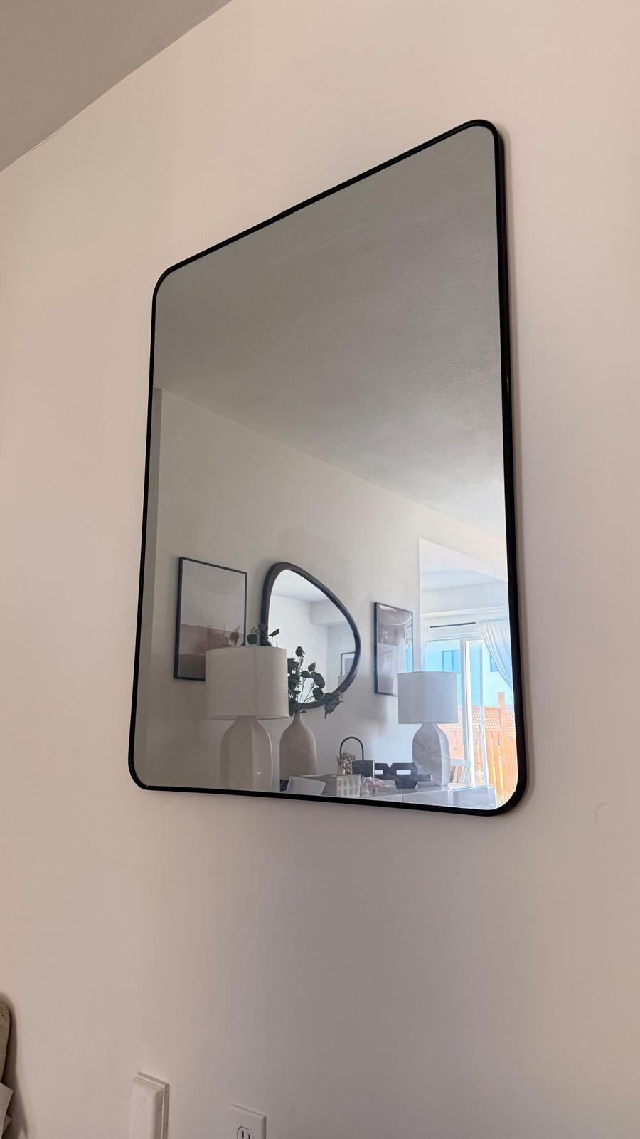 Black rectangular mirror - 30x40 - photo 4