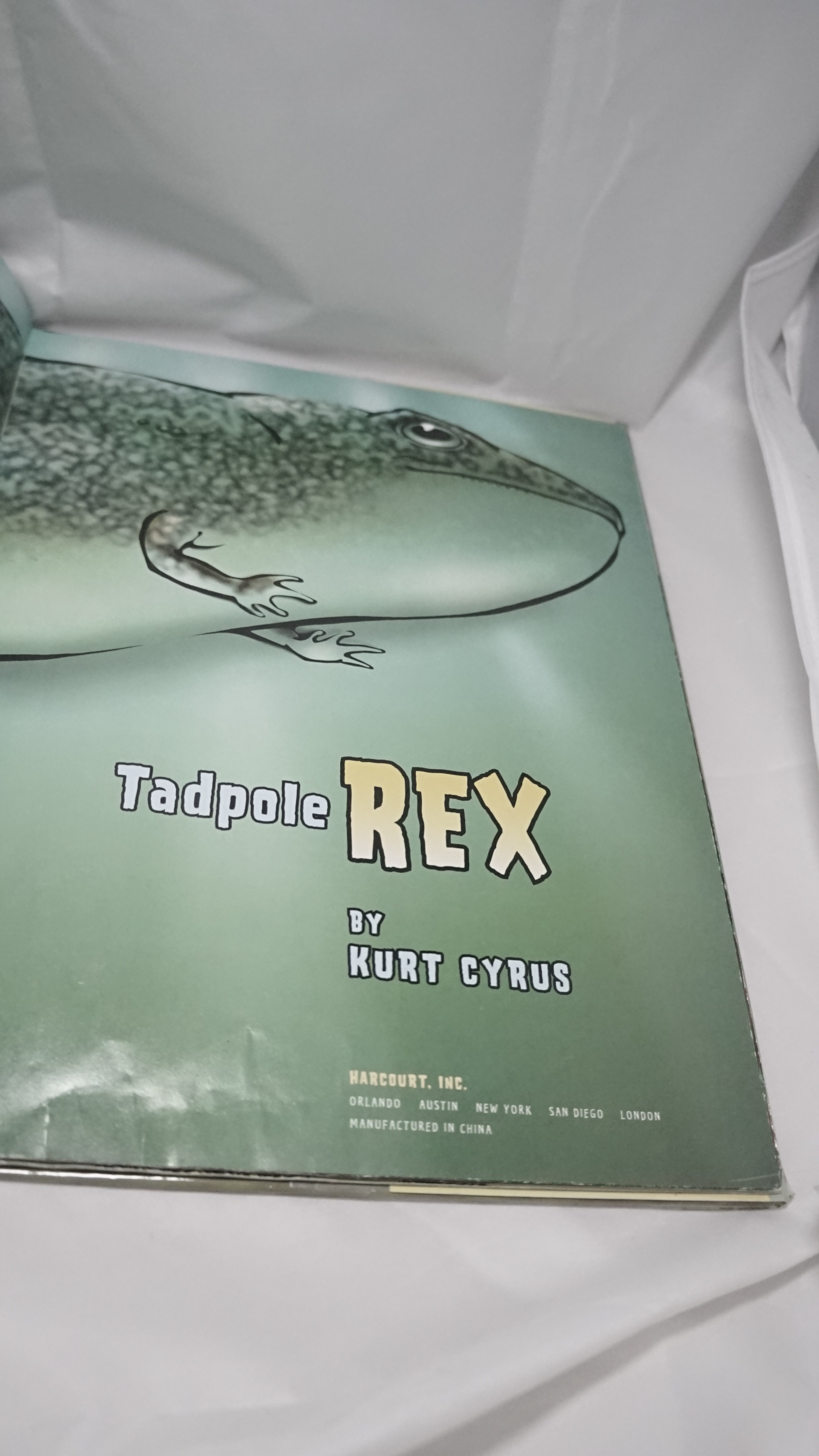 Tadpole Rex Kurt Cyrus Hardcover Dinosaur Picture Book Ex-Librar - photo 3
