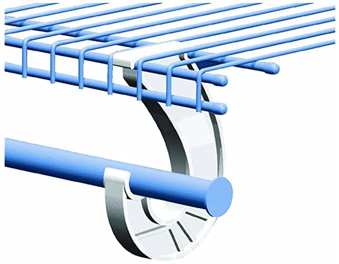 SET Linen Metal Wire Shelf Shelves Shelving Hanger and  Hardware - photo 2