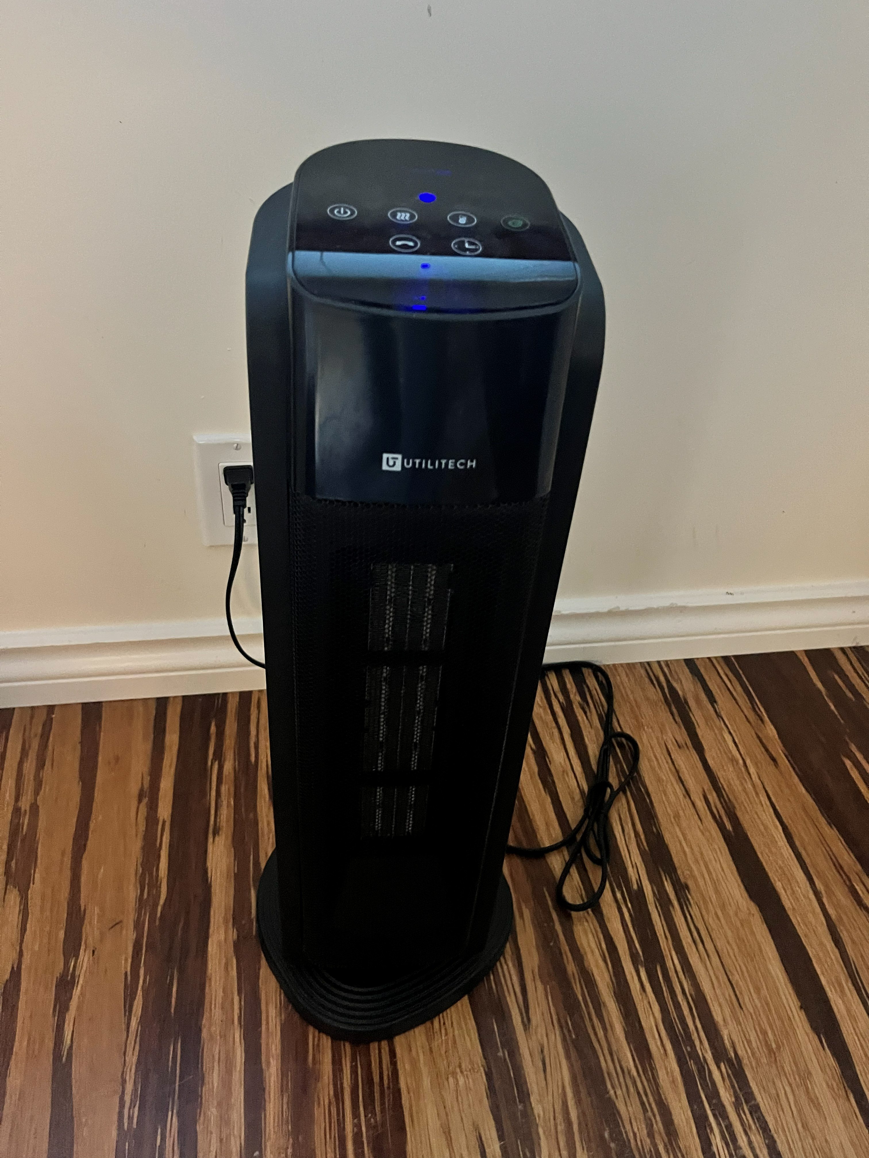 Black Electric Tower Heater