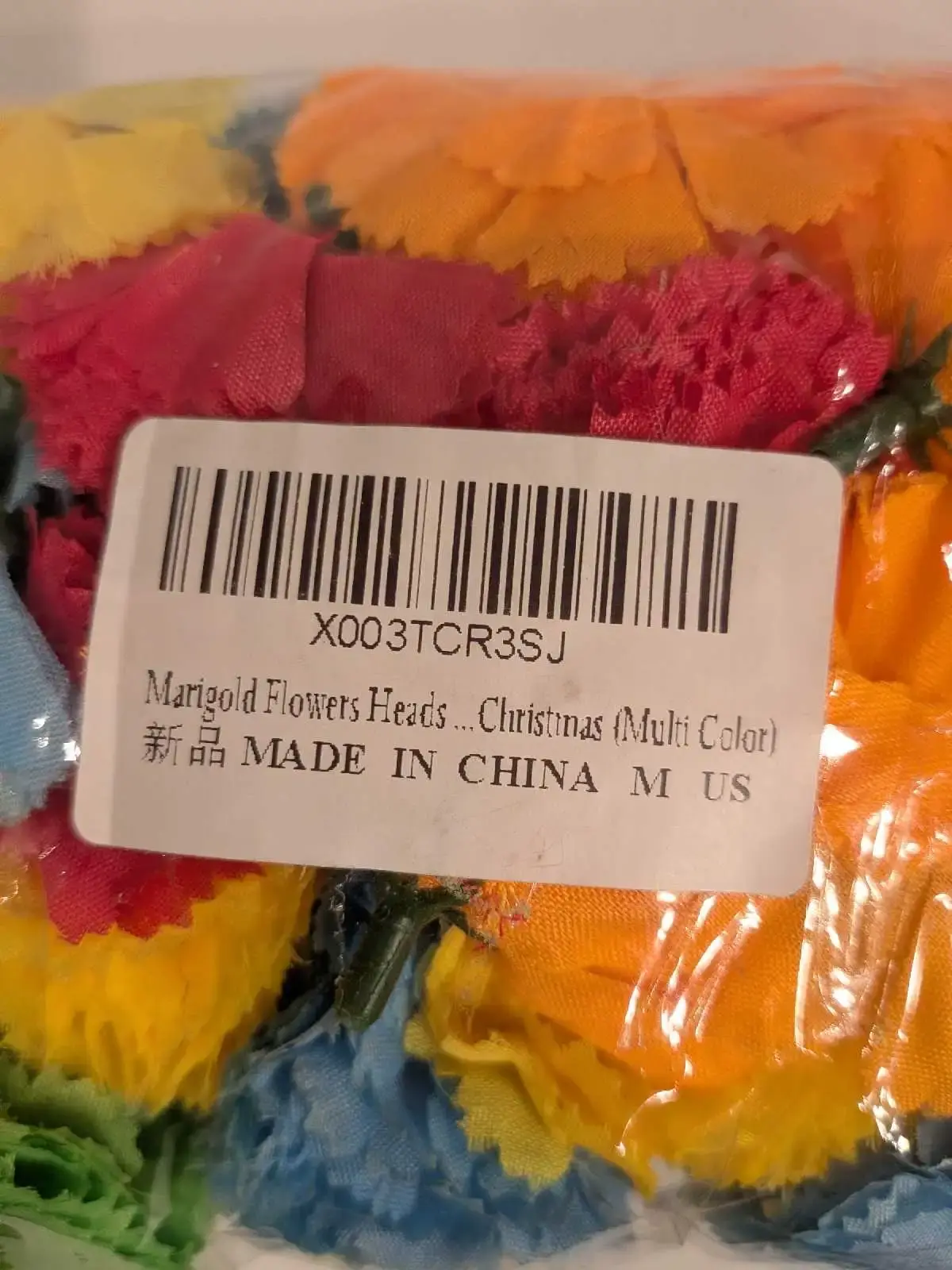 50pcs Artificial Marigold Flower Heads Multicoloured - photo 5