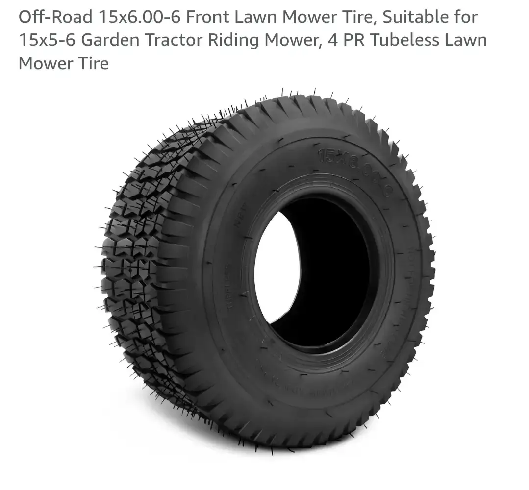 15x6.00-6 Off-Road Lawn Mower Tire (Set of 4)