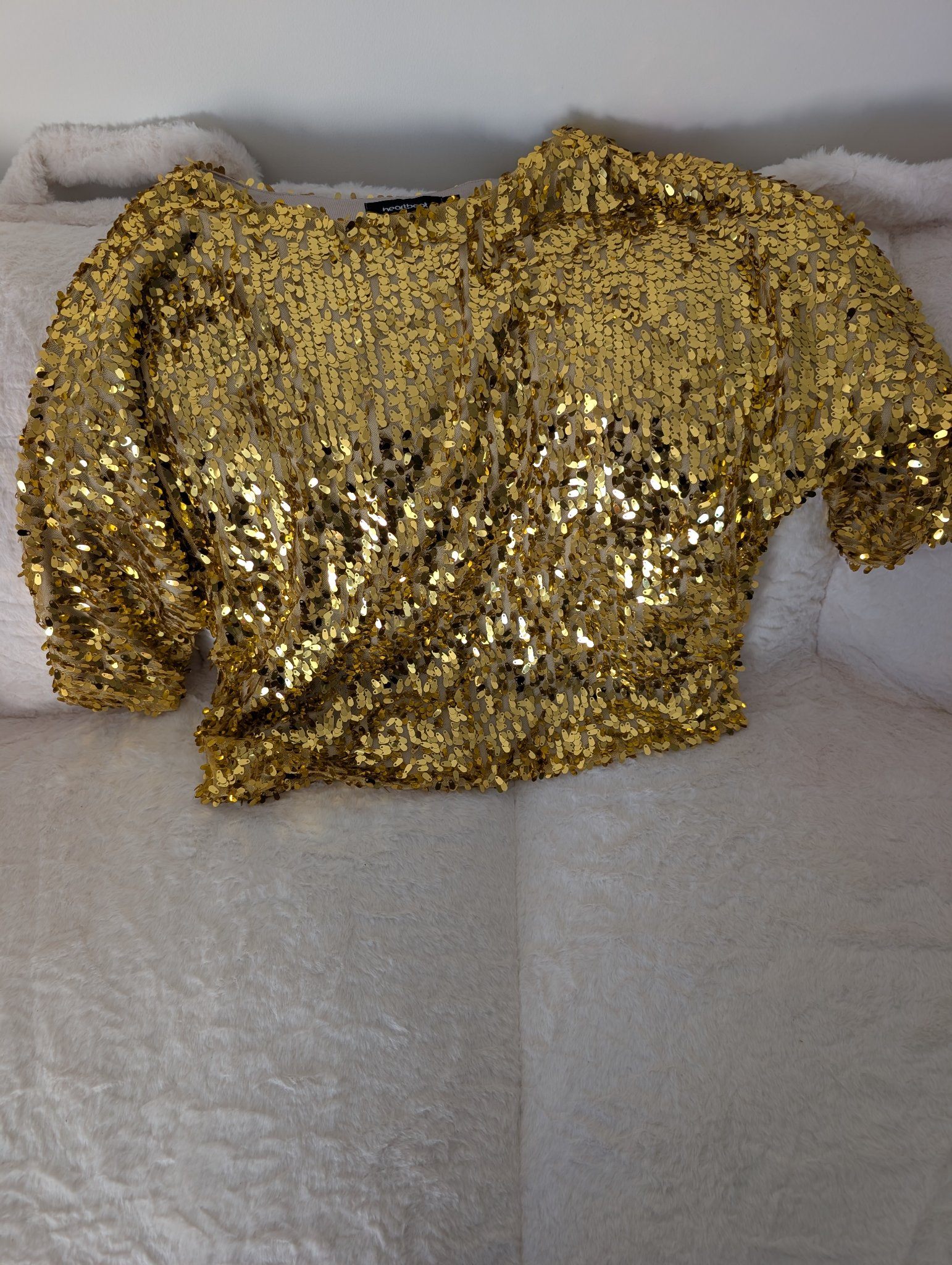 Gold Sequin Top