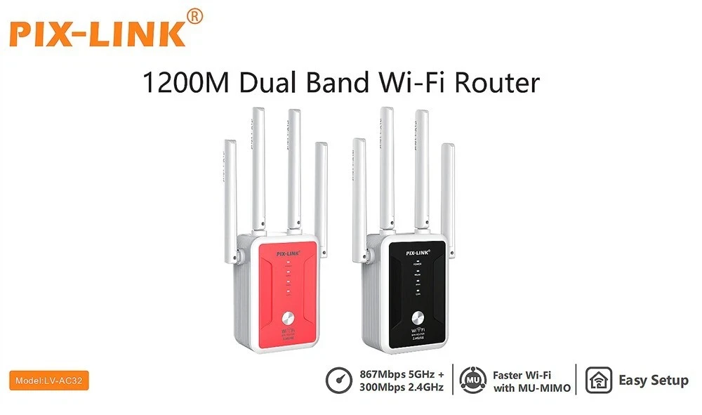 PIX-LINK 1200M Dual Band Wi-Fi Router LV-AC32 - photo 2