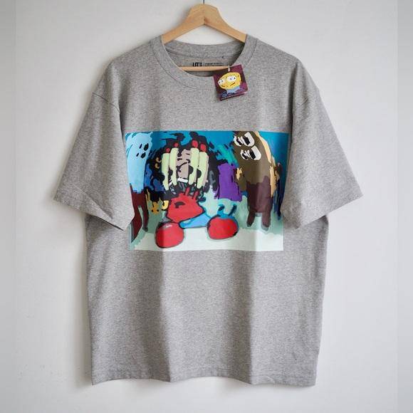 UNIQLO UT CPFM SpongeBob Grey T-Shirt – Men's XL