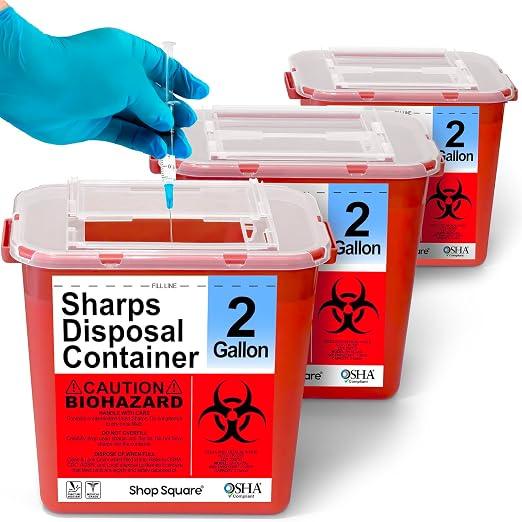 2 Gallon Containers (3-Pack) with Secure Lids