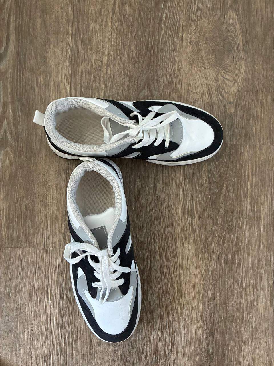 Black White Grey Casual Sneakers - photo 3