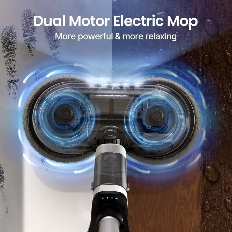 iDOO Cordless Electric Mop, Dual-Motor Electric Spin Mop, Floor - photo 3
