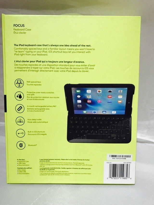 Logi Focus iPad mini 4 Keyboard Case - Black 920-007953 - photo 2