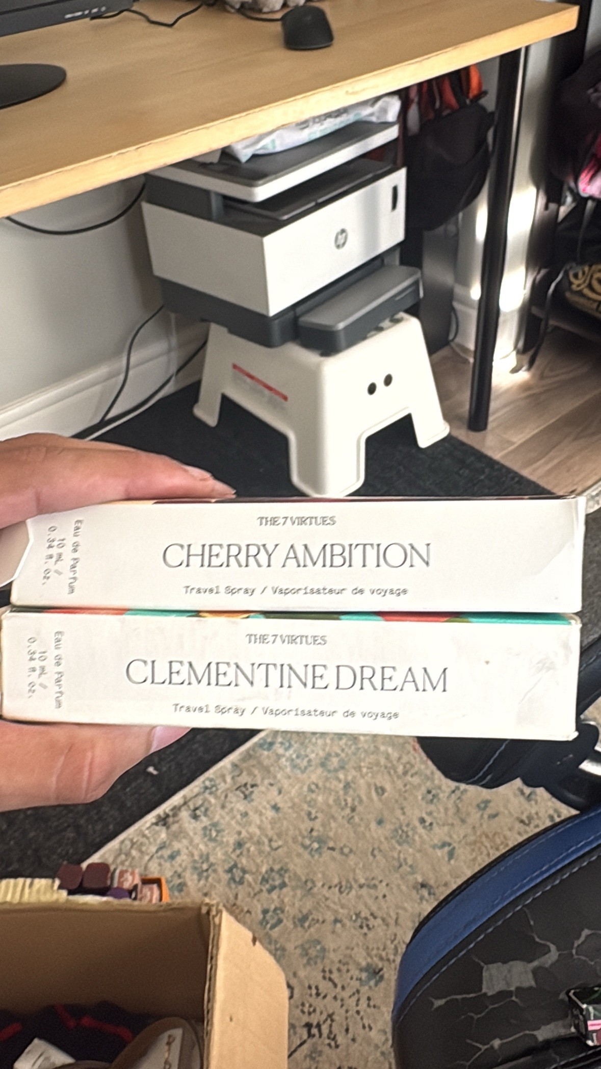 The 7 Virtues Cherry Ambition + Clementine Dream Travel Spray