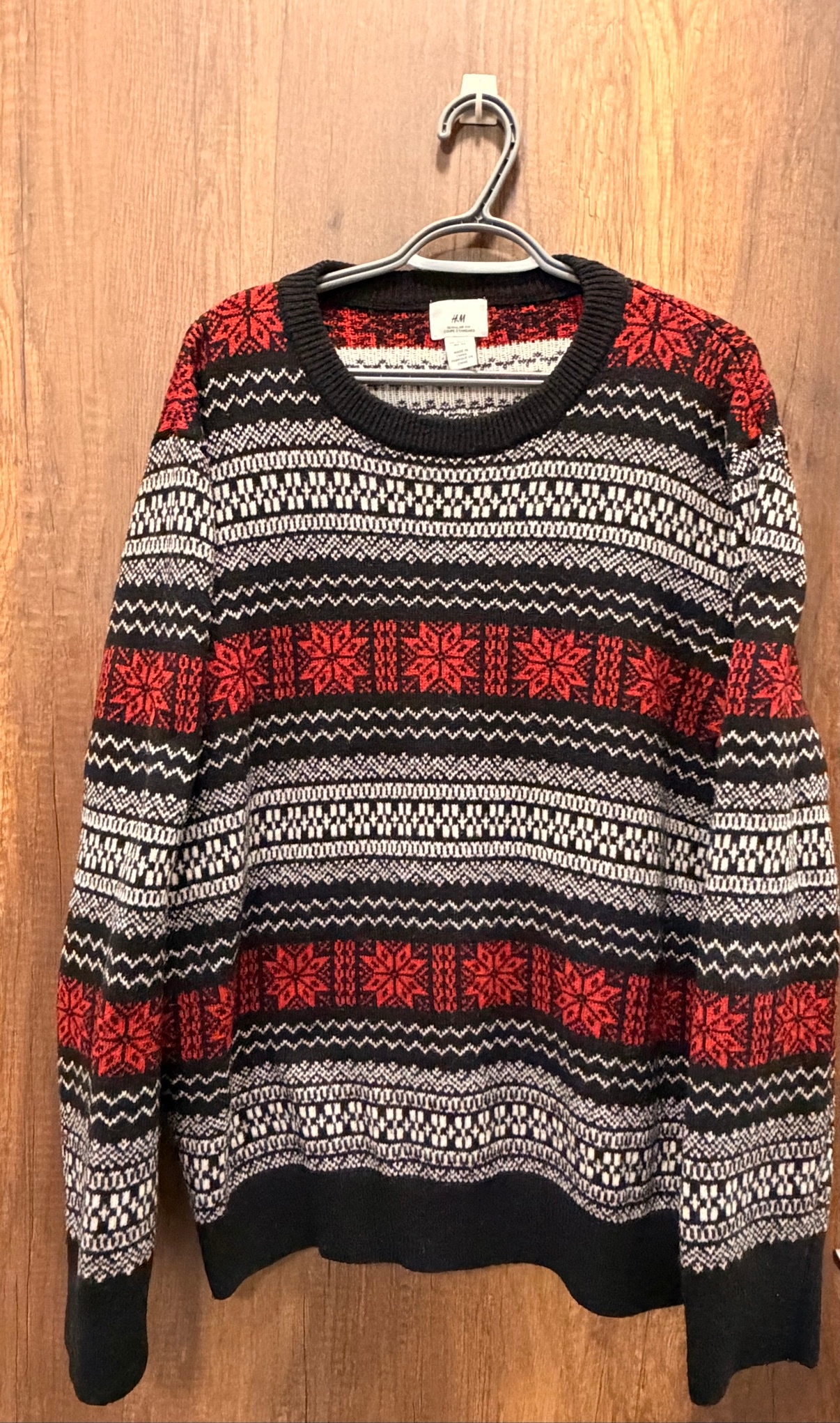 H&M Fair Isle Nordic Sweater, Size XL - photo 2