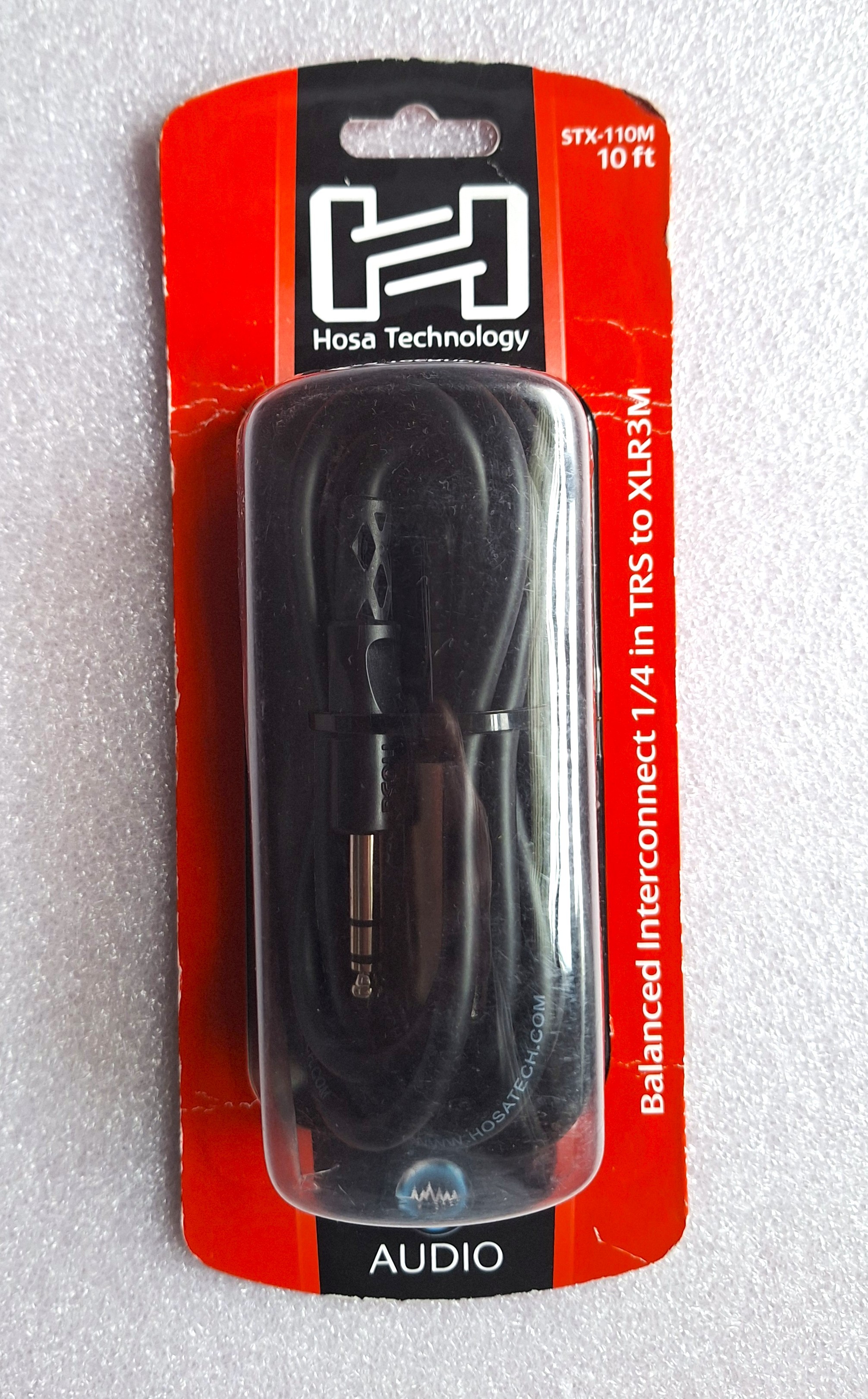 Hosa Technology STX-110M 1/4 inch TRS to XLR3M Cable