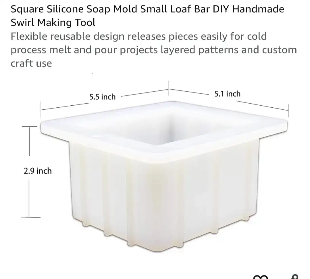 Square Silicone Soap Mold