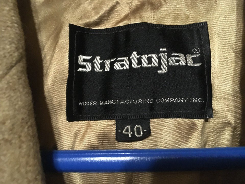 STRATOJAC WINER MANUFACTURING COMPANY MEN'S TAN WOOL JACKET S 40 - photo 2