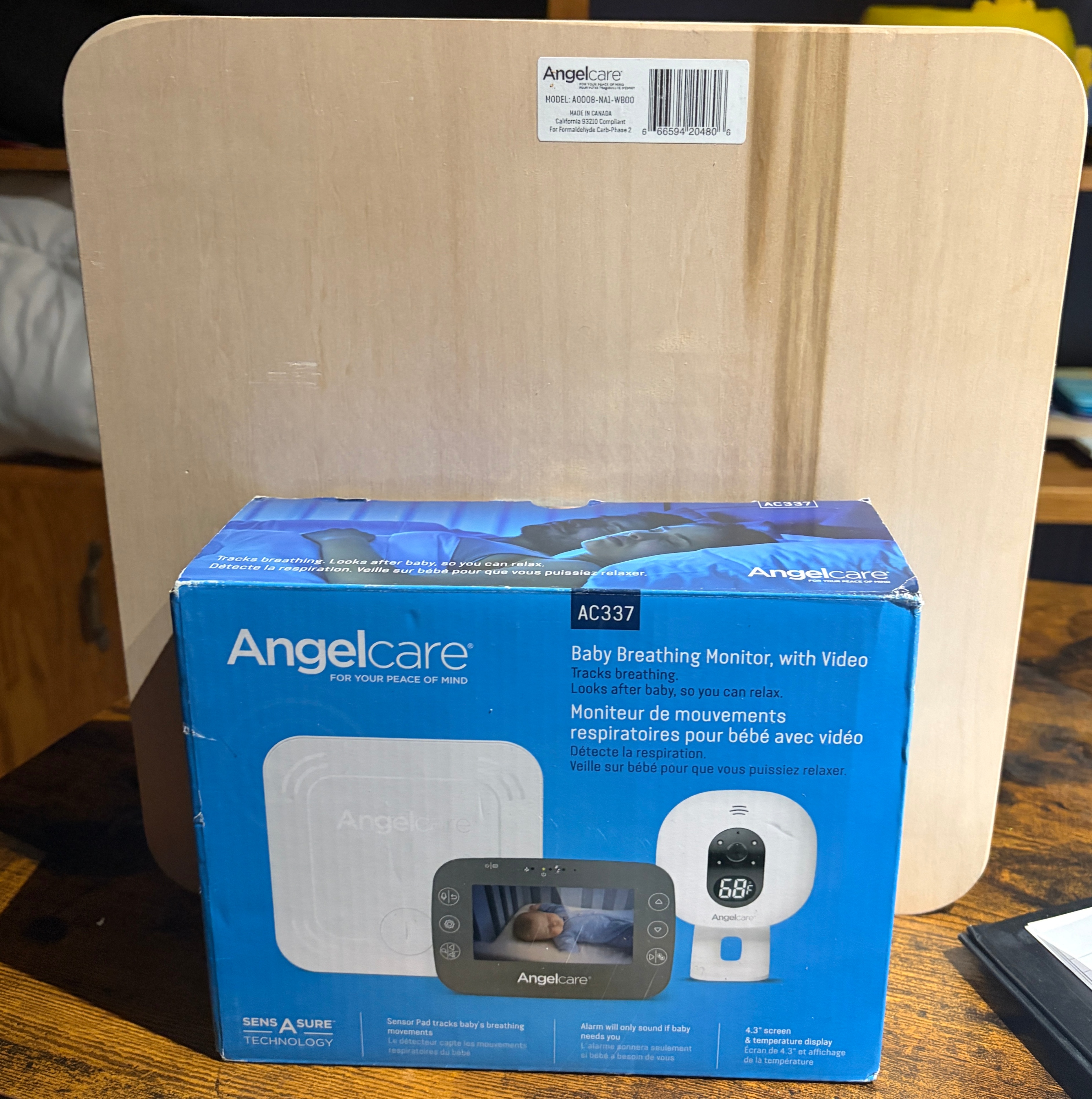 Angelcare AC337 Baby Breathing Monitor with Video