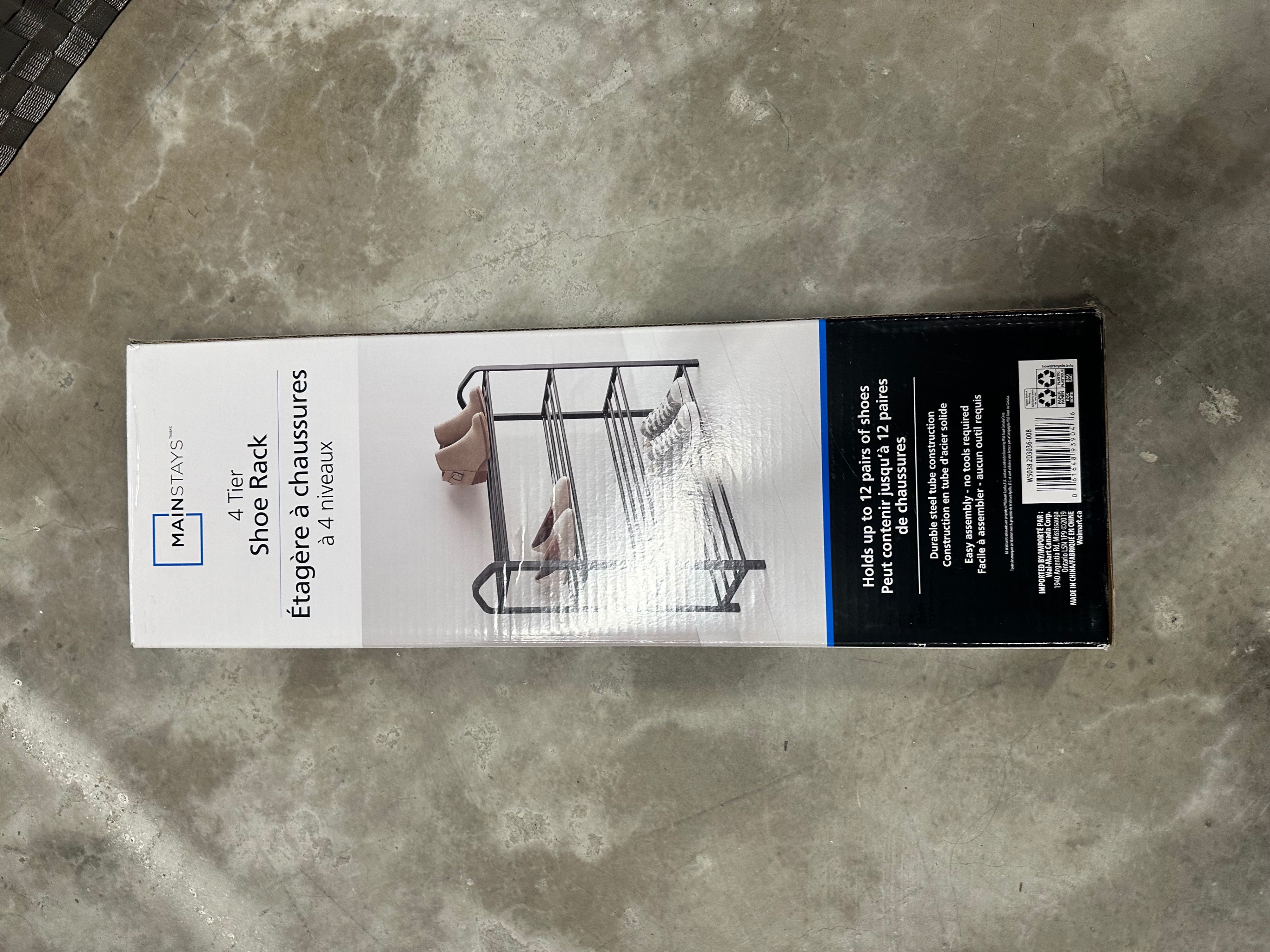 Mainstays 4-Tier Shoe Rack