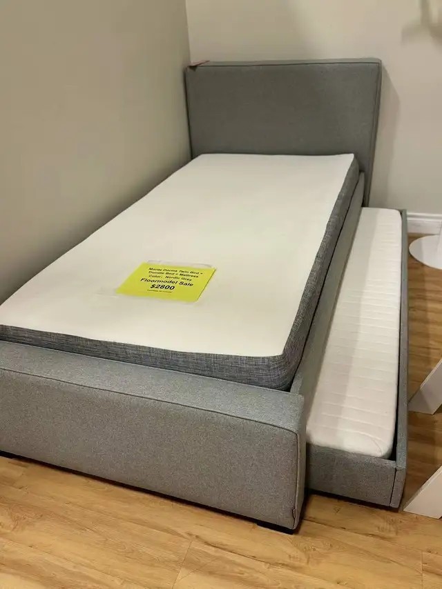 Monte Twin bed with mattress display model $2,000