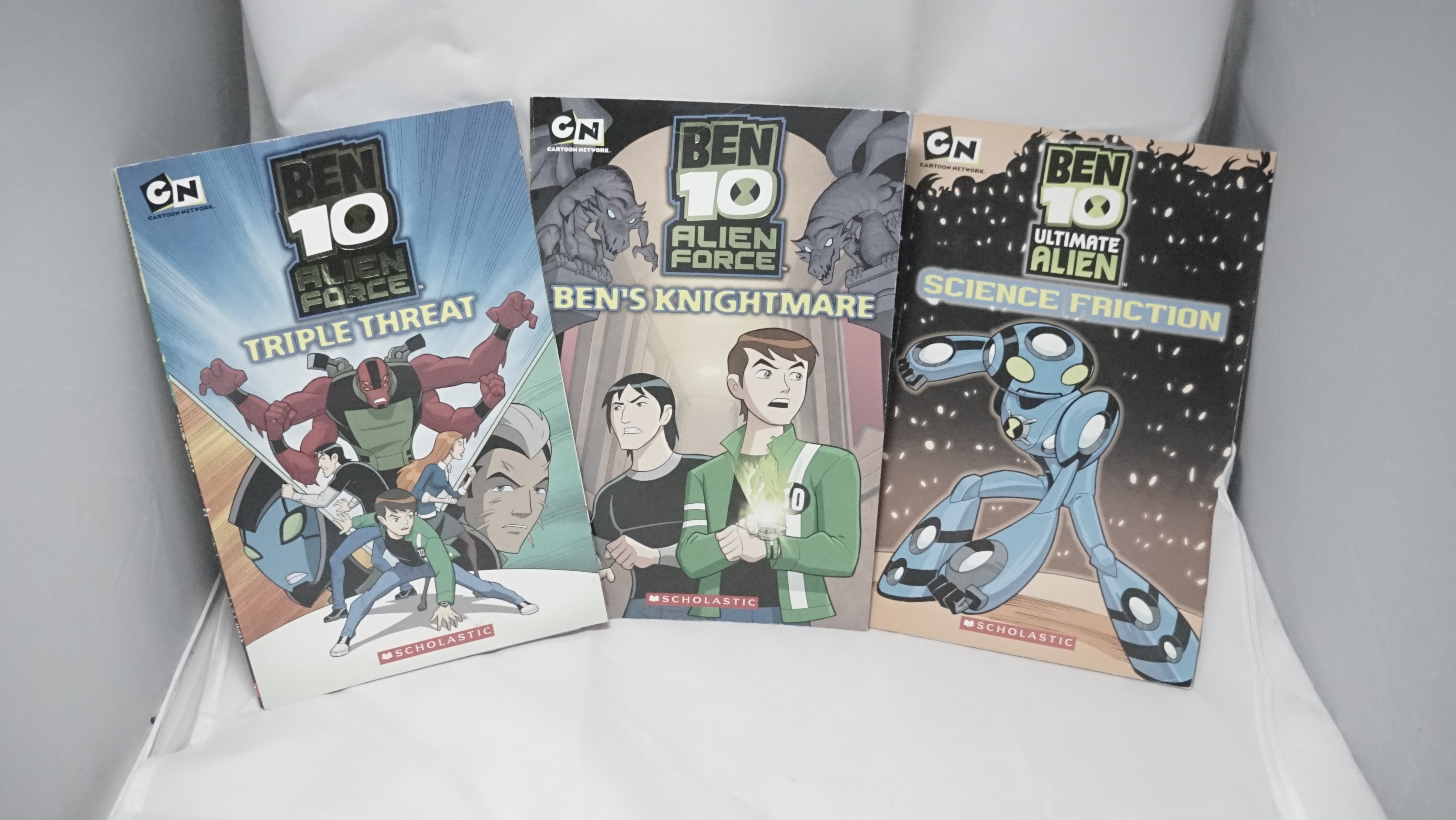 Ben 10 Book Lot 3 Triple Threat Bens Knightmare Science Friction